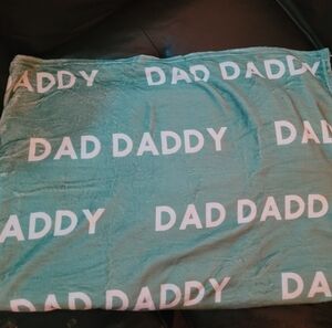 Teal 'Dad Daddy' Blanket